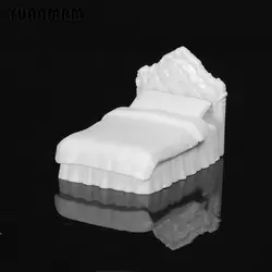 2 PcsDIY песок стол Модель Материал/имитационная модель Европейский односпальная кровать Модель/миниатюрная мебель/технологии модель части