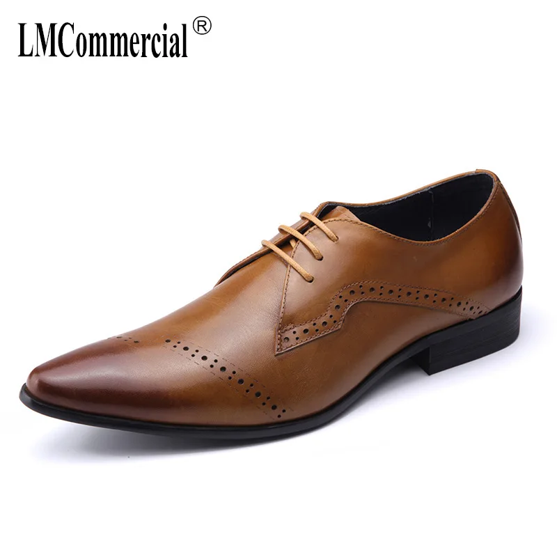 

cowhide bullock business dress suit leather shoes designer shoes men high quality mens formal dress shoes British retro