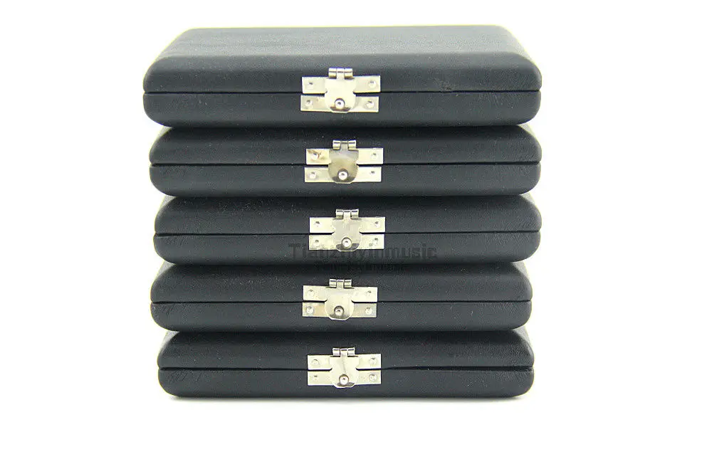 

5pcs Wood Leather Saxophone Clarinet Reeds Case Box Hold 12 Reeds