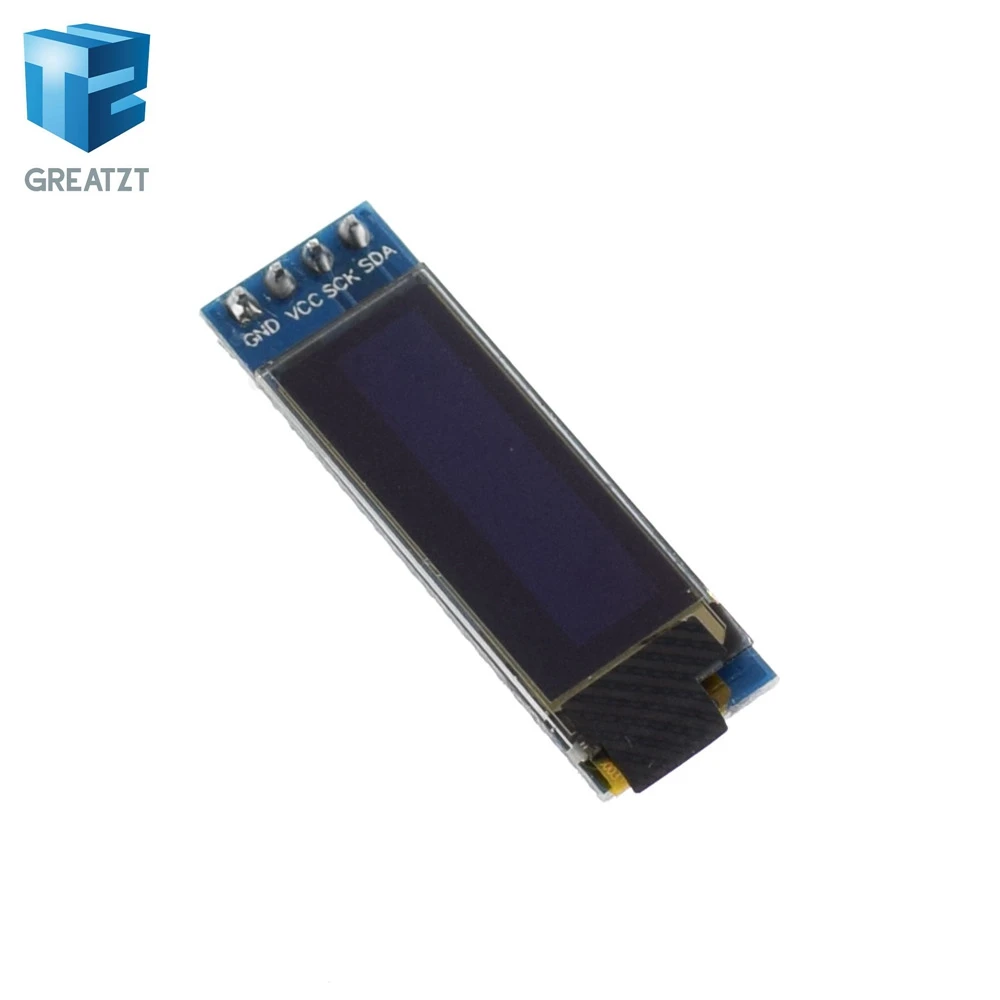 

GREATZT 1pcs 0.91 inch OLED module 0.91" white blue OLED 128X32 OLED LCD LED Display Module 0.91" IIC Communicate