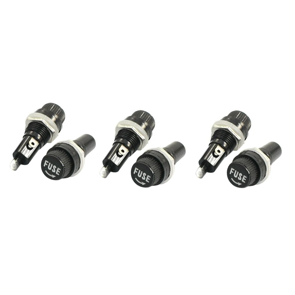 10 шт 10A AC 250V 5mm x 20mm панель установленное пластиковое гнездо держателя плавкого предохранителя