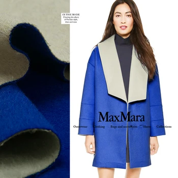 

Wool blend fashion fabric, plush fabric, double side fabric, two colors, sew for top, coat, suit, cloak, dress, craft by yard