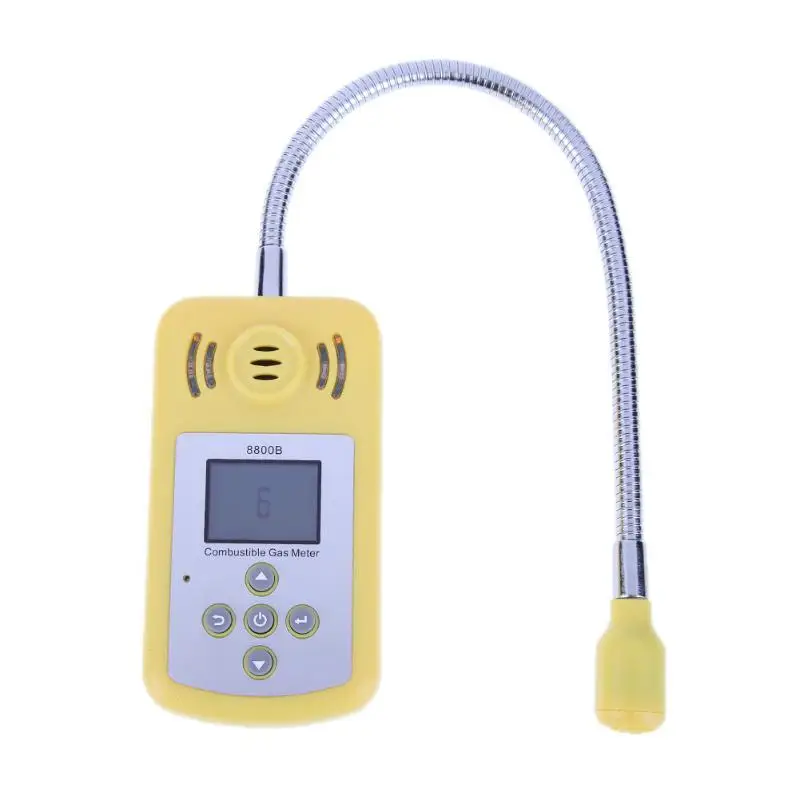 Protable LCD Combustible Sensitive Useful Natural Gas Analyzer Detector Leak Location Determine Tester Soundlight Alarm