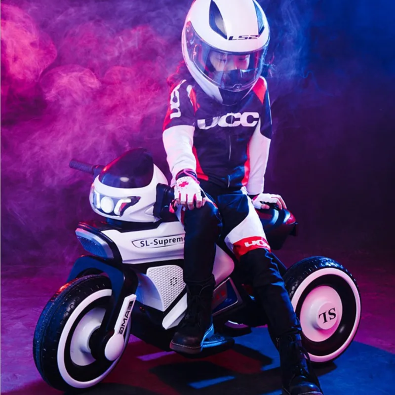 

Children's Electric Motorcycle Tricycle 3-6-8 Years Old Child Toy Car Baby Large Battery Car People Can Sit Fashion Baby Car