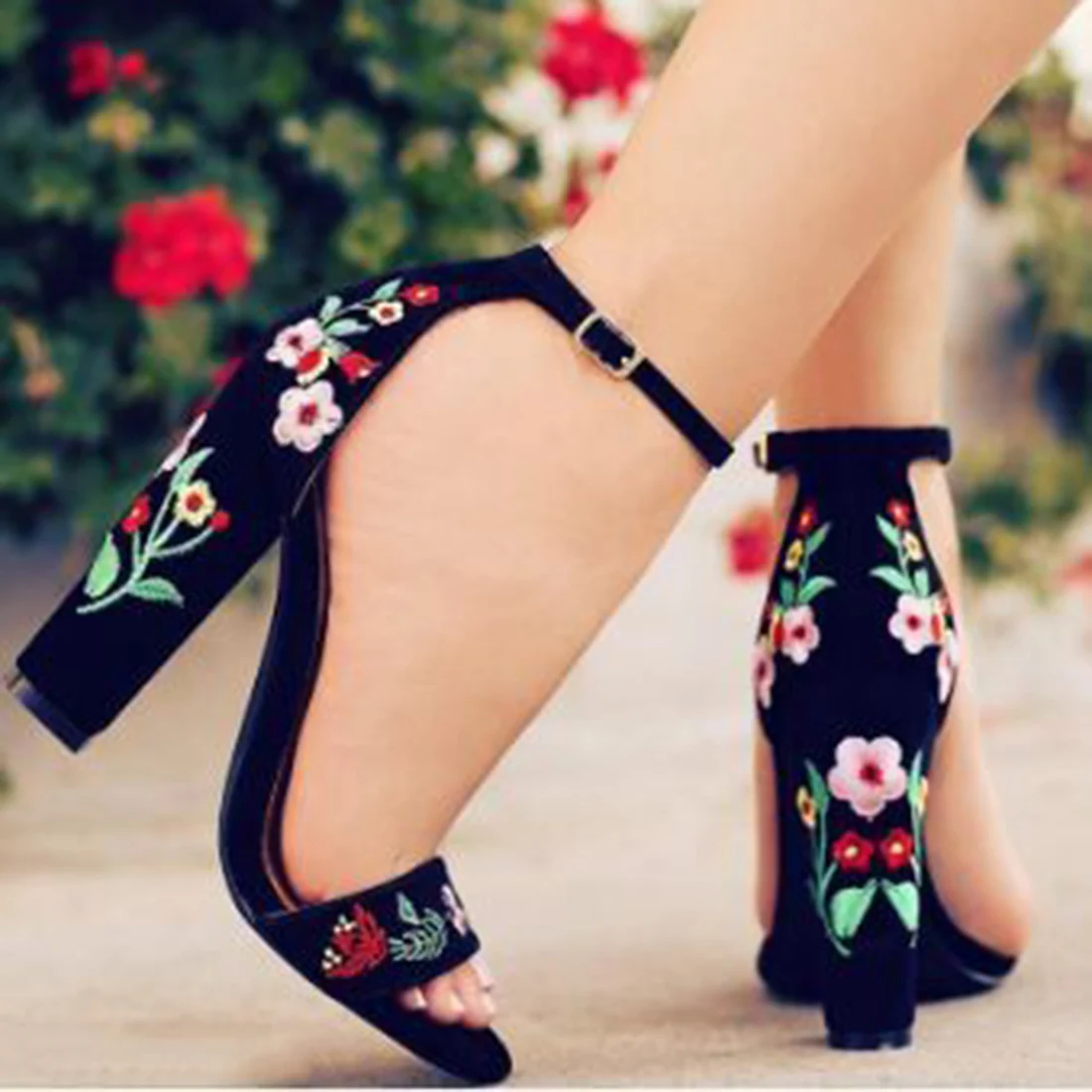 satin high heel sandals