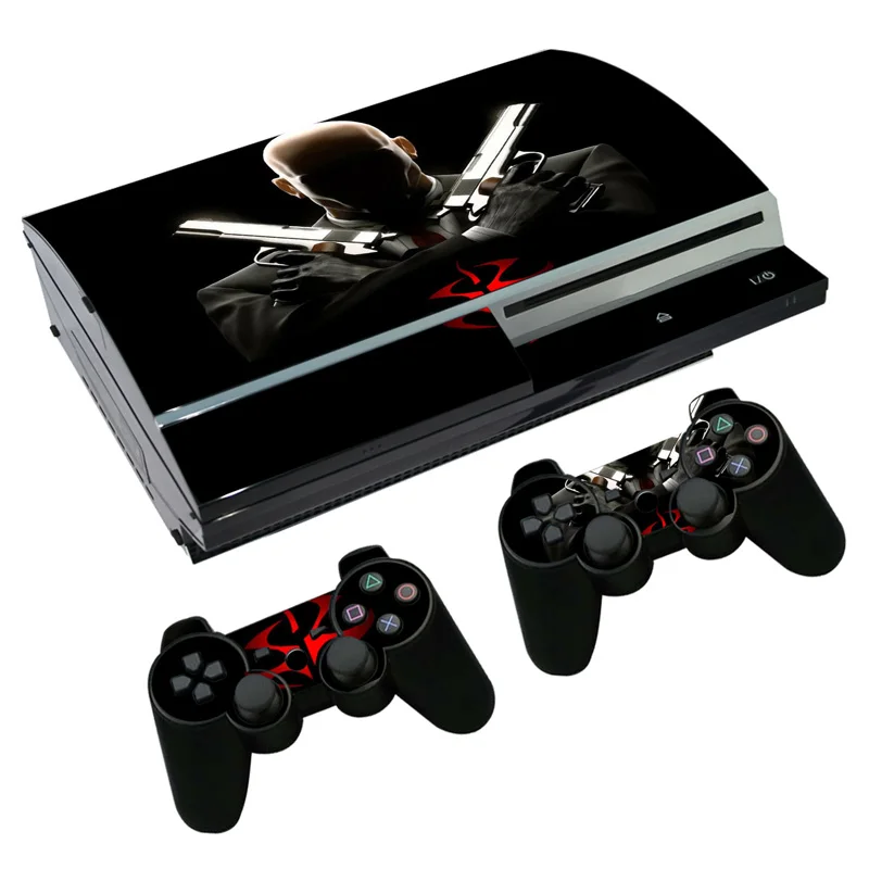 Decalcomania Adesiva Per Ps3 Fat Playstation 3 Console E Controller Per Ps3 Skin Sticker Pellicola Vinilica-Film Hitman