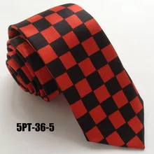 Новые дизайнерские галстуки черные с красным галстуком-шашкой