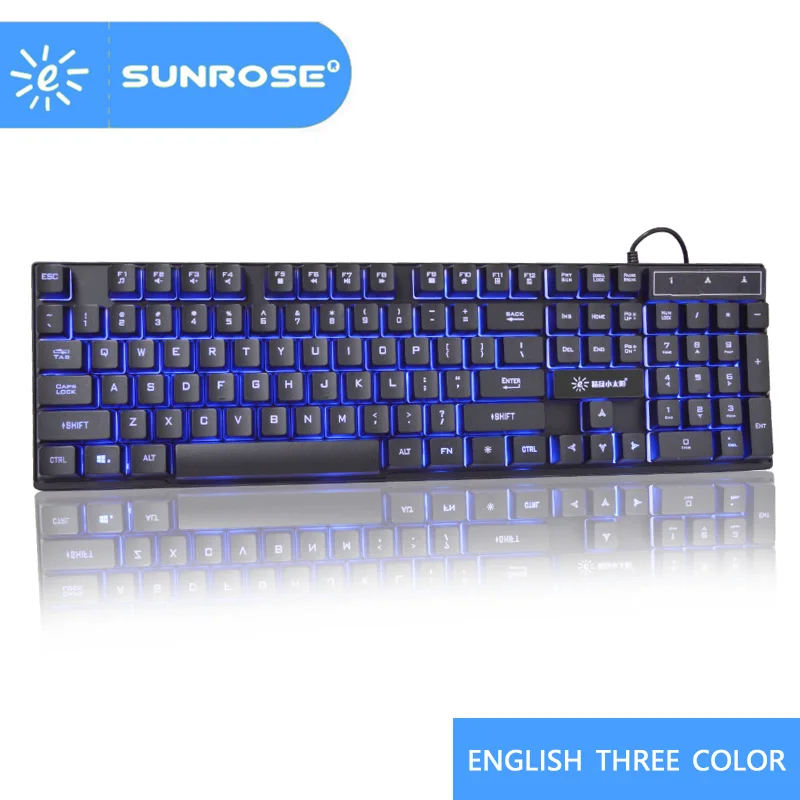Игровая клавиатура SUNROSe Teclado Gamer 3 цвета русский/английский плавающий