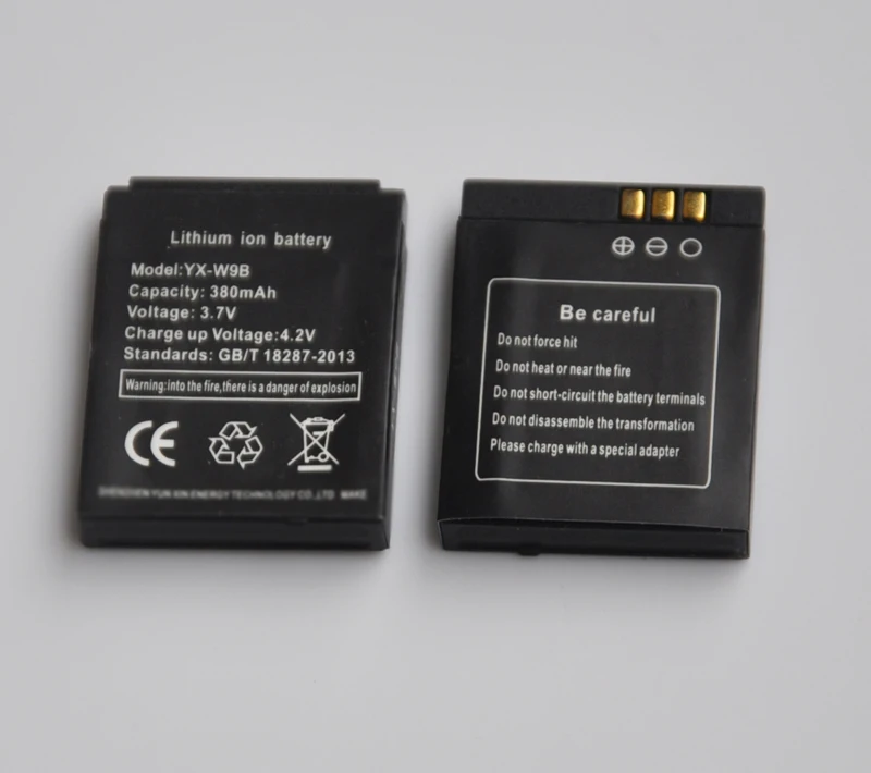 

1-5PCS 380mAh Rechargeable Li-ion Lithium Polymer Battery Backup Replacement For gt08 DZ09 A1 W8 V8 X6 smart watch
