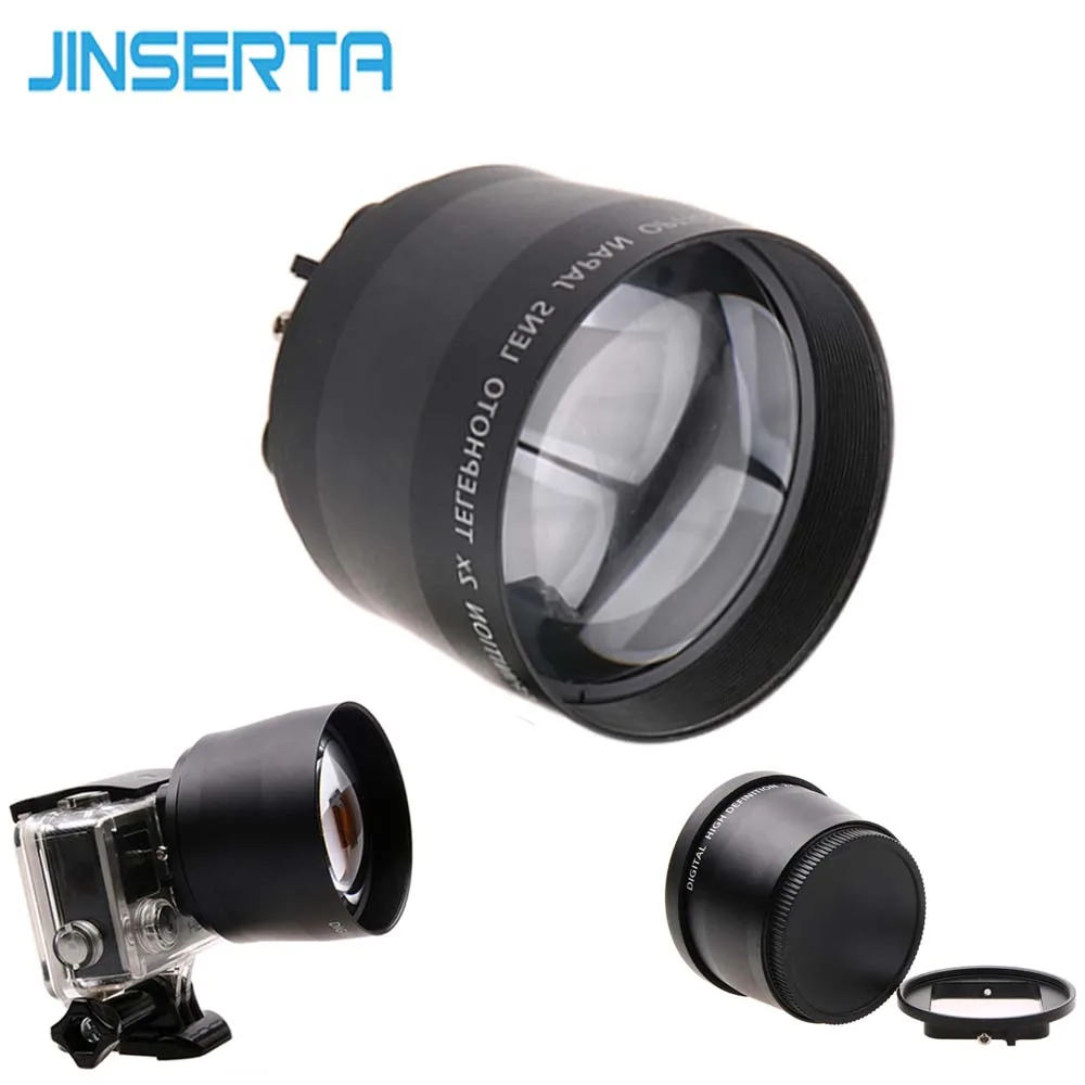 JINSERTA 52mm Zoom Lens for Gopro Digital Camera DSLR Accessory 2.2x