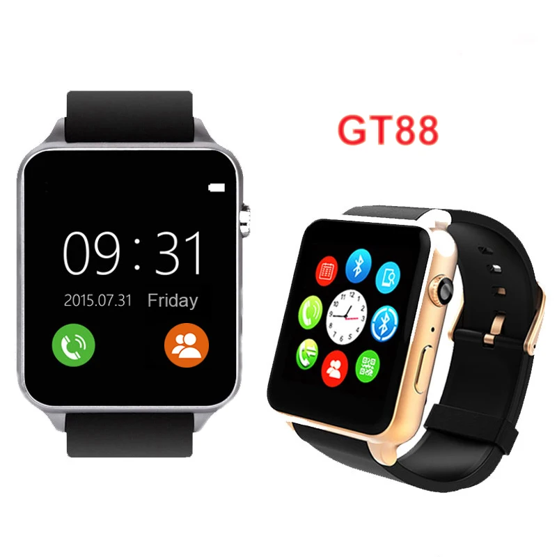 GT88 Smart Watch Inteligente Relogios Pedometer Heart Rate SIM TF Card Bluetooth font b SmartWatch b