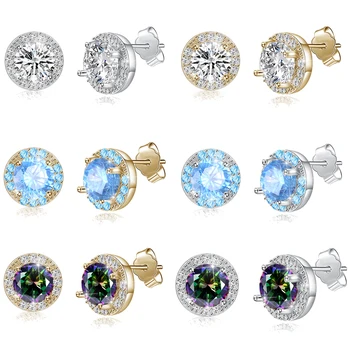 

Fantasy Woman Earrings 925 Silver Base Stud Earrings With Crystal Friendship Jeweled Certificate Jewelery Ear Loops Earring