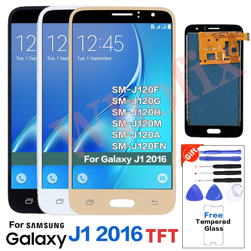

TFT For Samsung Galaxy J1 2016 J120 J120F Display lcd Screen replacement for SAMSUNG J120FN J120G J120H J120M J120A lcd display