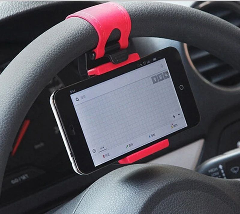 

Cell Phone Holder for Car Steering Wheel Clip Auto Monopod Holder Mini Mounts & Holder Stand Universal Bracket Phone Mount Car