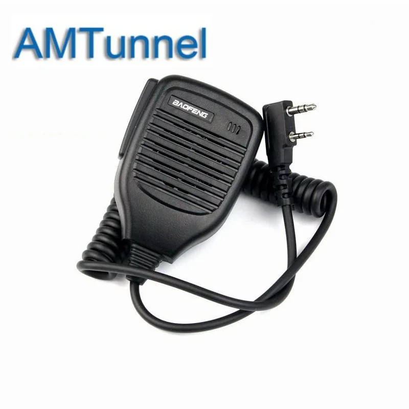 Baofeng Динамик 2Pin Ручной PTT Mic для KENWOOD TK3207 UV 5R BF 888S H777 двухстороннее радио иди и