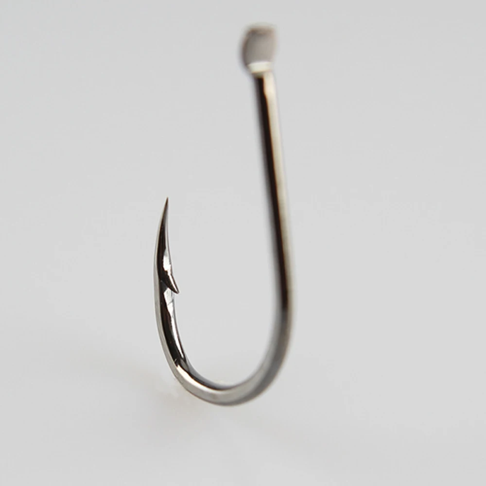 50Pcs/Lot Iseama Flatted Fishing Hook Size Barbed Carp 2 4 6 8 10 Japan Single hook Fishhook