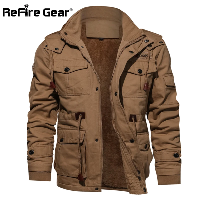 Refire Gear теплая военная куртка мужская армейская пилота зимняя одежда для мужчин