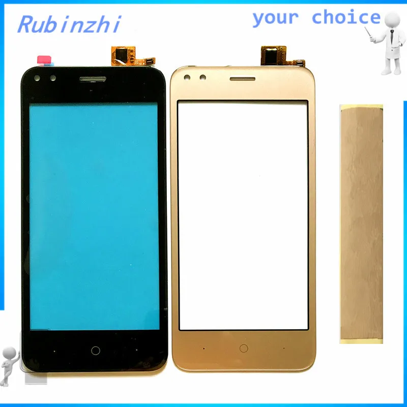 

RUBINZHI With Tape Mobile phone Touch sensor For Micromax Bharat 3 Q437 touch screen digitizer front glass touchscreen panel