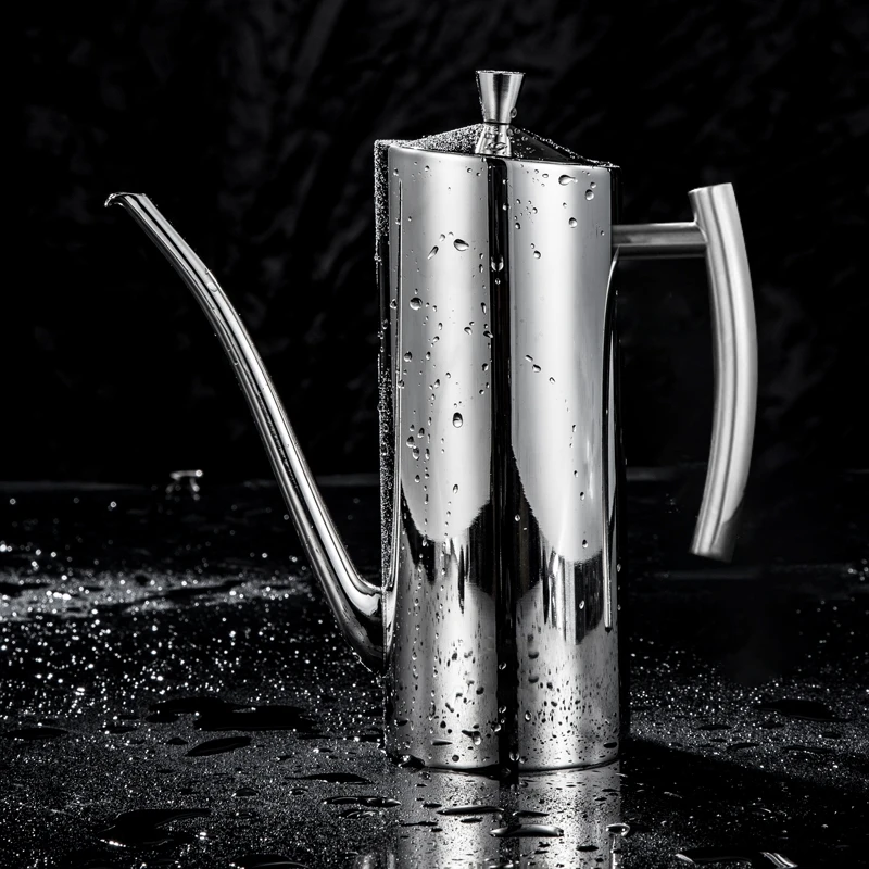 

304 stainless steel oil pot leak proof kitchen pot oil bottle dust proof insect resistant soy sauce condiment liquid materials