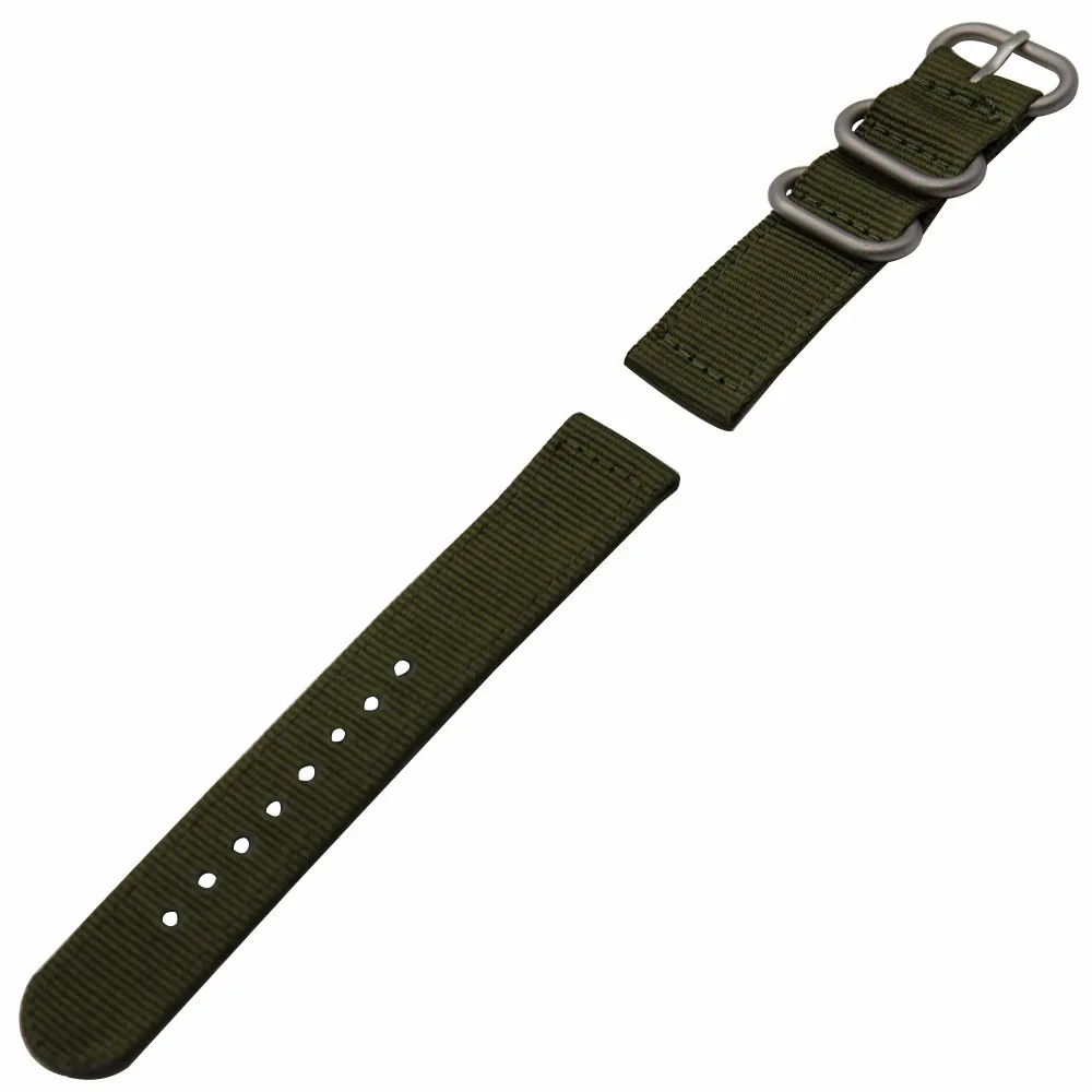 18 мм 20 мм 22 мм 24 мм нейлон часы ремешок + инструмент для Citizen зулу ткань ремень наручный ремень браслет чёрный; коричневый Синий, зелёный