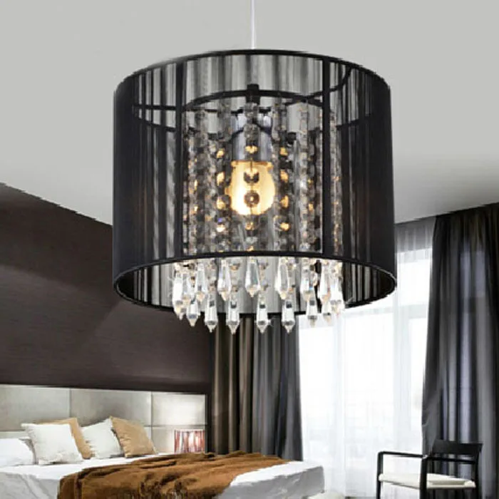 

TomDa-  Crystal Black Ceiling Pendant Chandeliers