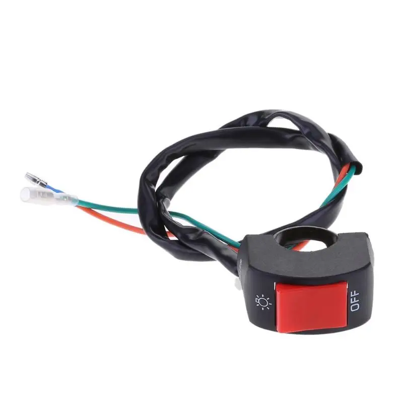 

12V 7/8in Motorcycle Handlebar On/Off Switch for LED Headlight Fog Light