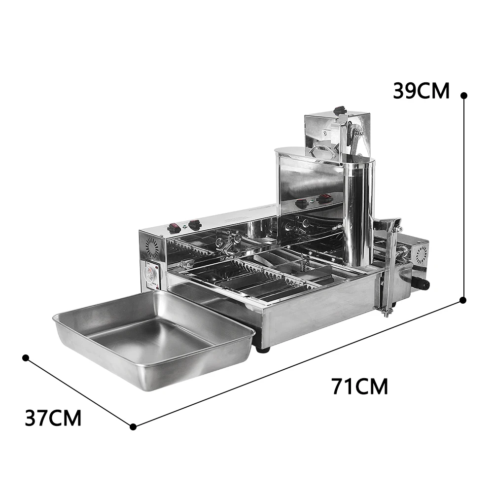ITOP 2000W Commercial Automatic Production Donut Making Machine 6L Stainless Steel Electric Frying Mini Doughnut  Makers