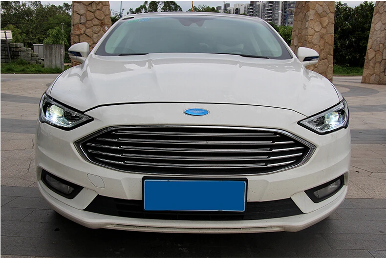 Бампер лампа для Mondeo 2013 год головной светильник fusion головной светильник DRL hi lo объектив Bi-Xenon HID fusion