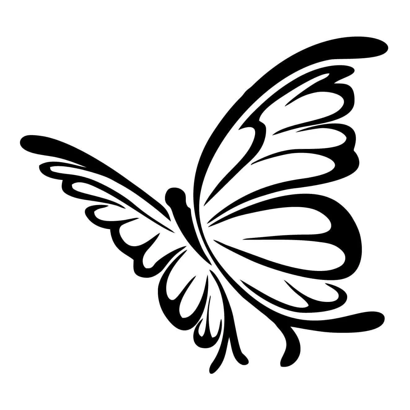 15*13.7cm Lovely Funny Butterfly Vinyl Car Window Laptop Decal Car Styling Stickers Modern Decal