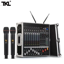TKL PH2400 Power Amplifier Mixer Unit 8 Channel 1200W Professional Stage Performance Airbox Wireless Microphone Set 1200w 5 1 channel professional high power home theater bluetooth professional heavy bass av power amplifier 220 volt home