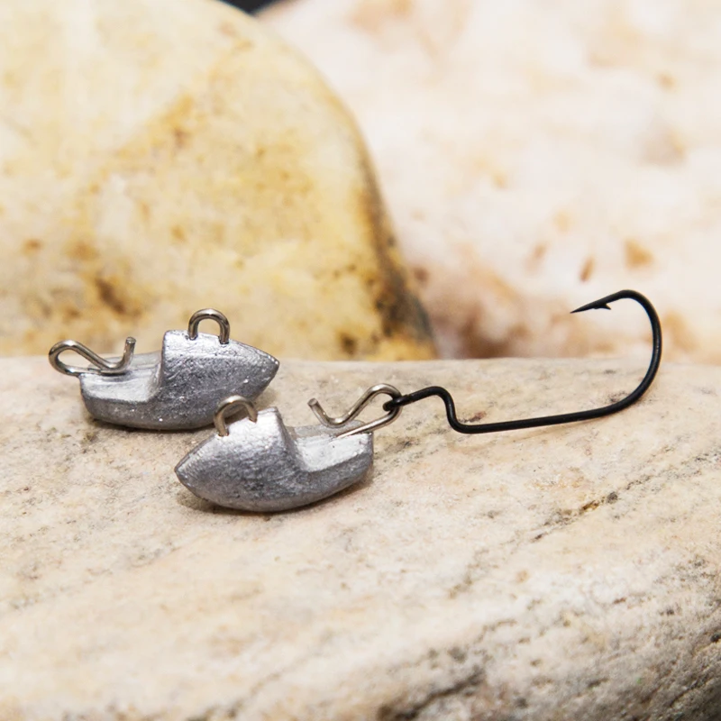 

Universal lead head 30pcs 2.1g 3.2g 4.2g metal Jig lead head Bullet Weight Match crank hook Sinke Carp fishing accessories pesca