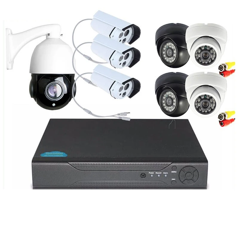 AHD CCTV камера система комплект 8 каналов весь набор открытый Крытый Купол пуля Тип