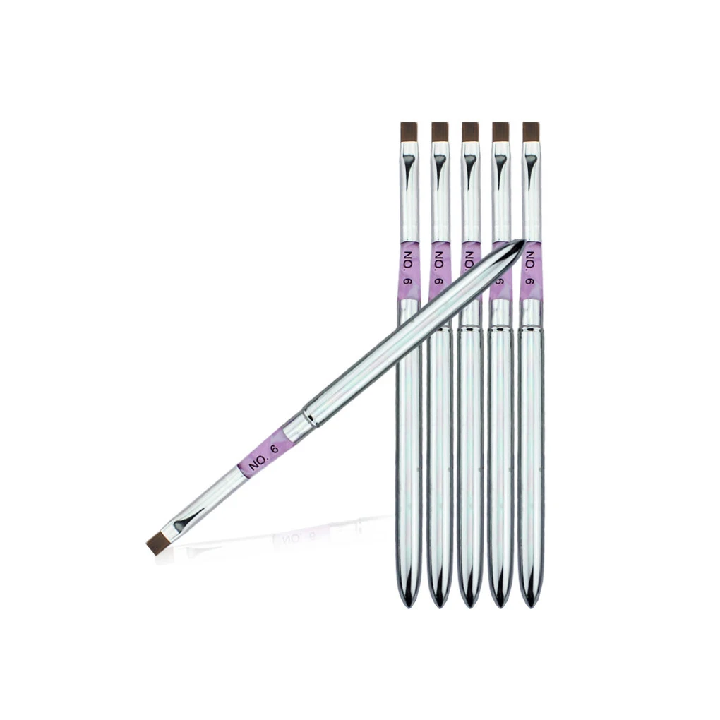 

2019 Big Sale HONGNUO Nail Brushes Nail Art Drawing Pen Painting Brush Metal convenient to do nail Nail Brushes Manicure