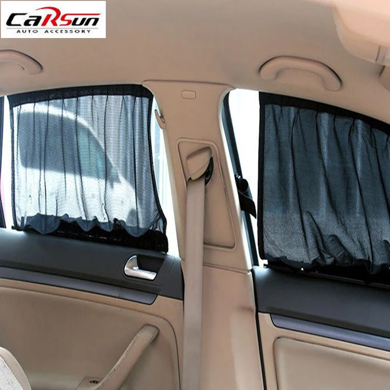 

2015 70*48CM Car Curtain Anti UV Sunscreen Net Cloth Shade Car Sun Shade Curtain UV Protection Side Window Curtain Suction Cup