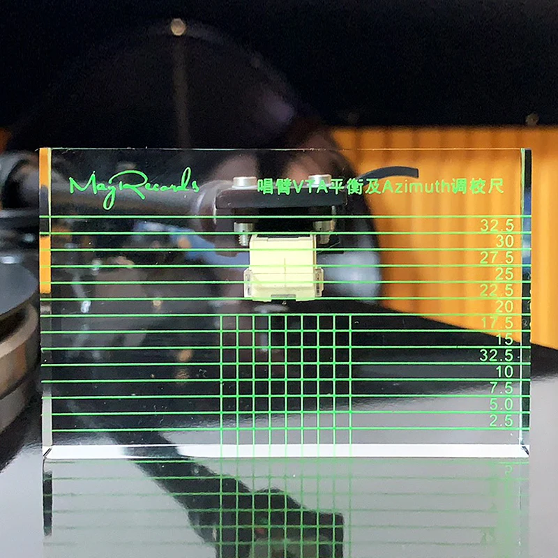 Тонарм VTA и картридж азимута выравнивание линейка головной убор выравнивание блок 10 мм