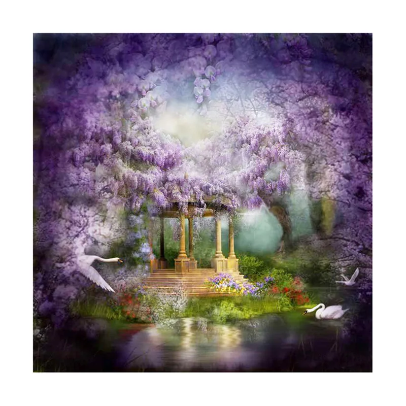 

DIY 5D Art Modern Diamond Painting Diamond Round Diamond Landscape Cross Stitch Set Crystal Rhinestone Craft Mirror Sticker