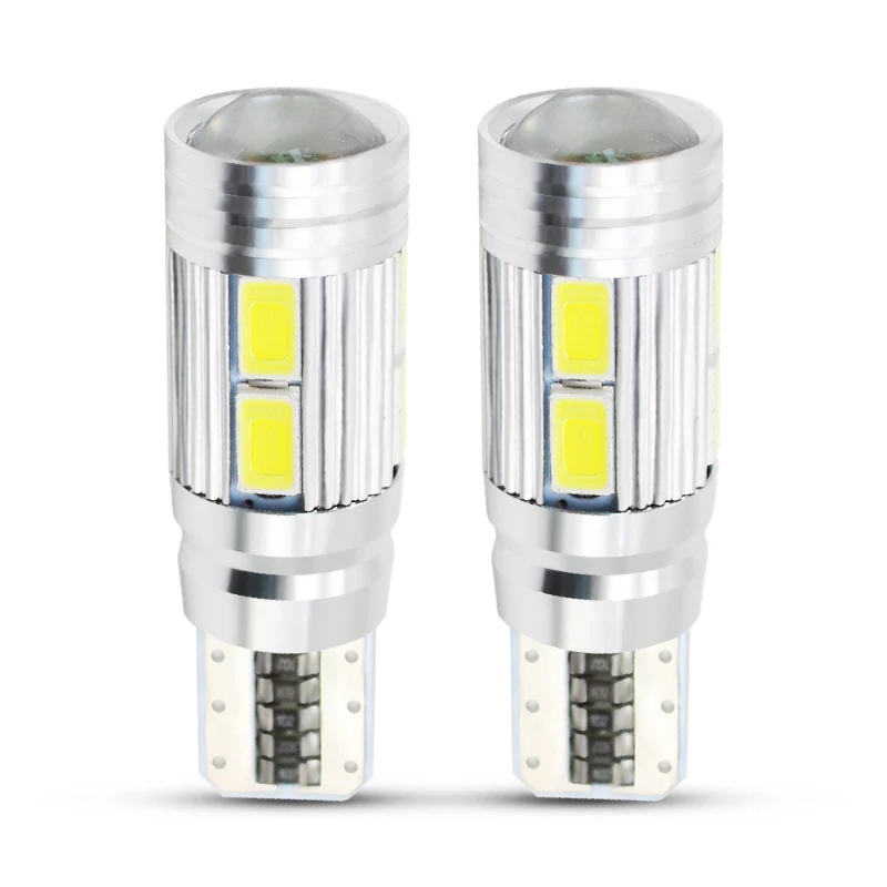 

2PCS Car Styling Car T10 Auto LED T10 Canbus 194 W5W 10 SMD 5630 LED Light Bulb No Error LED Light Parking Side Light