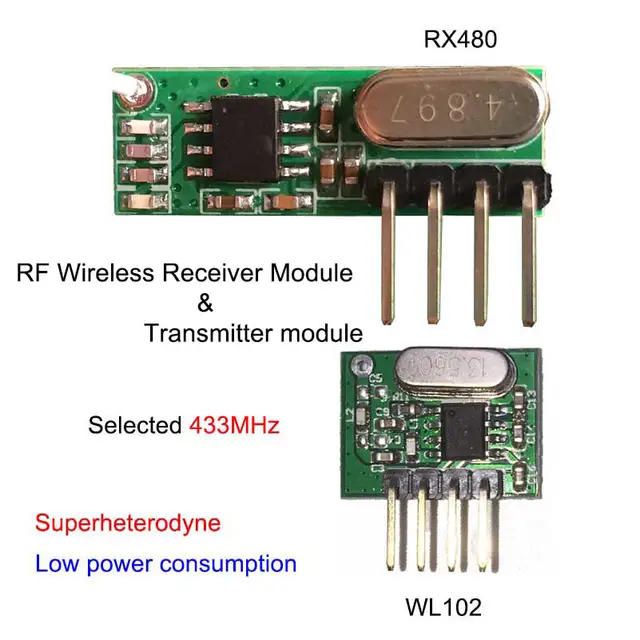 online shop new433mhz rf transmitter and receiver superheterodyne