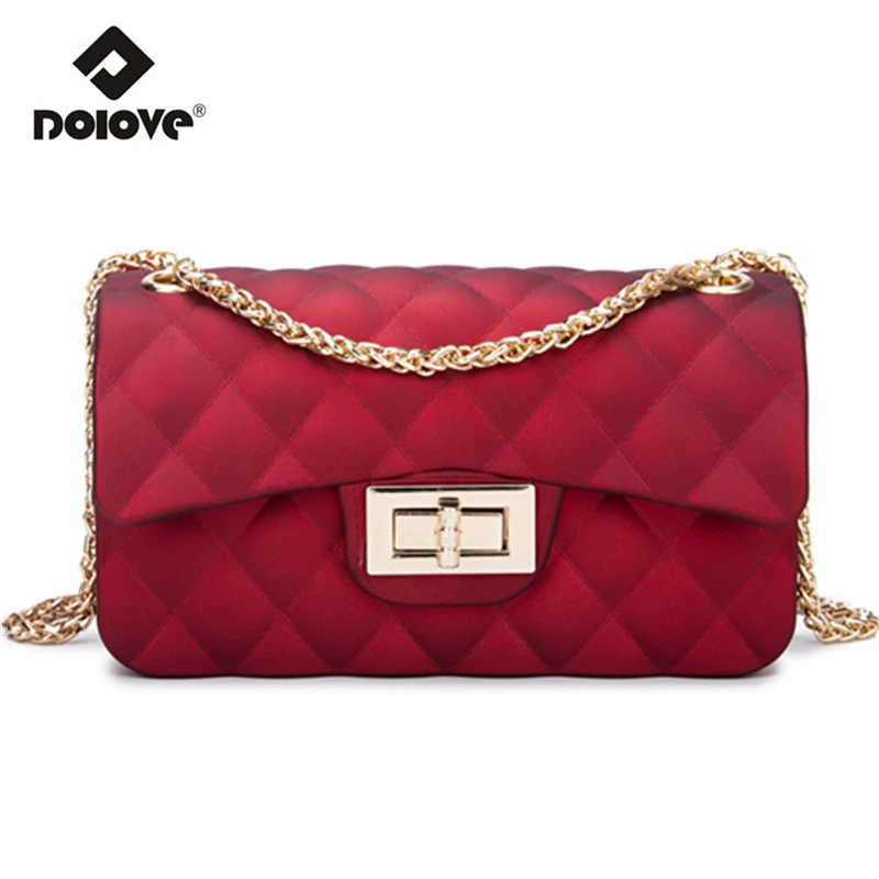 

2017 Women's Bag New Mini Small Women Shoulder Bag Fragrance Single Shoulder Chain Bag Matte Jelly Handbag Messenger Bags