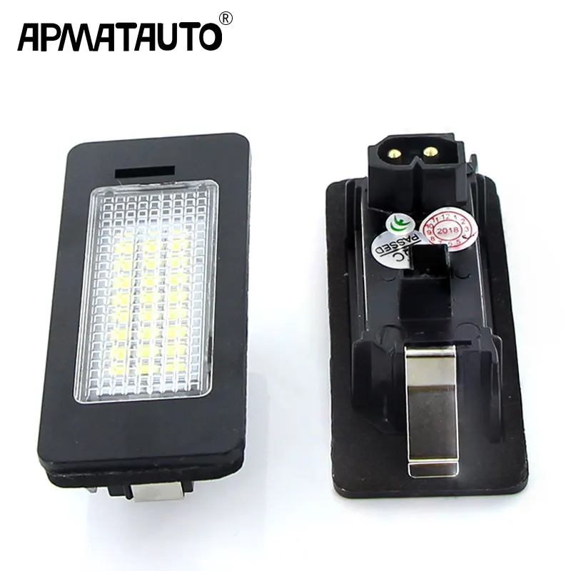 Good Value 2Pcs Canbus Led Number Plate For BMW Number License Plate Light Lamp white For BMW E39 32885736177