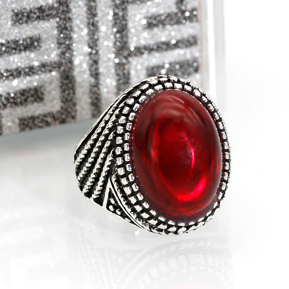 SUNSPICE MS. Уникальный натуральный богемский камень кольцо для женщин винтажный вид искусственный античный посеребренный модный Панк ювелирные изделия