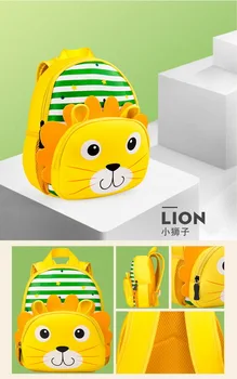 

by dhl or fedex 100pcs 2018 New Cute Kid School Bag 3D Cartoon Animal Zoo Print Backpack