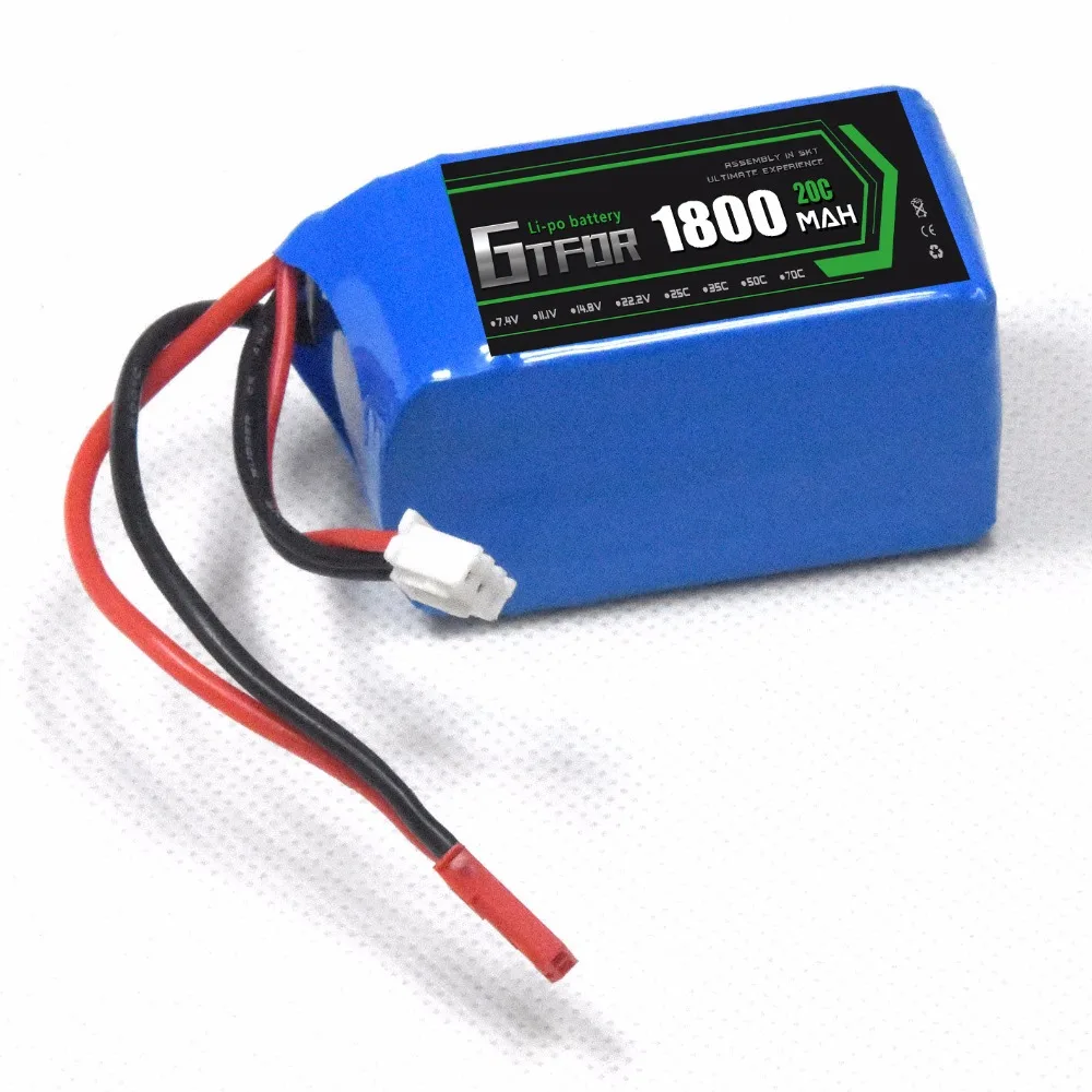 GTFDR 1 шт. литий полимерный 2S Lipo Аккумулятор 7 4 В 1800 мАч 20C Max 40C для Wltoys A959 b A969 A979 RC