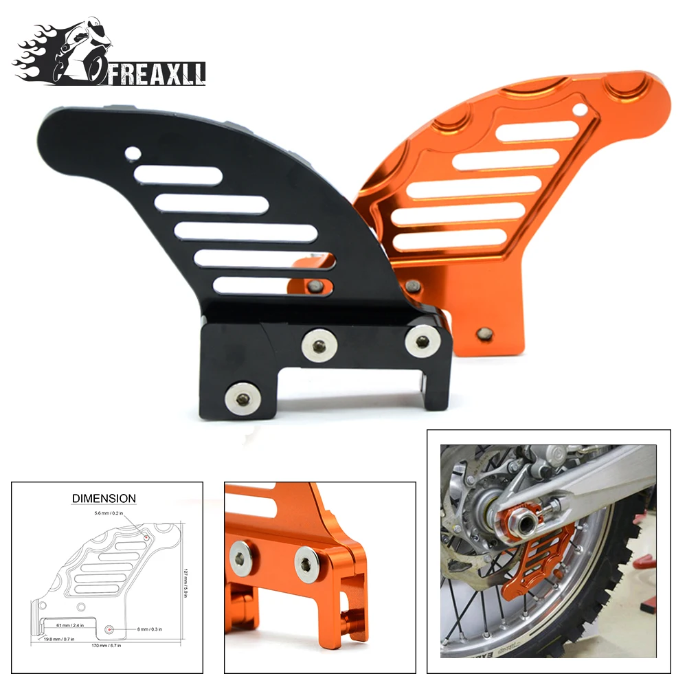 dirt bike Motorcycle accessories cnc aluminum Rear brake disc guard potector For KTM 144 SX 2007