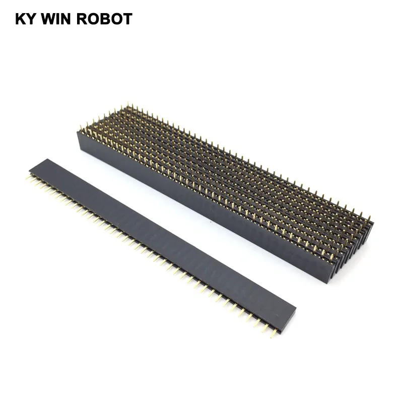 

10pcs 2.54 1X40 pin breakaway Straight female header 40 pins Single Row 2.54 mm Pitch Straight Needle Female Pin Header