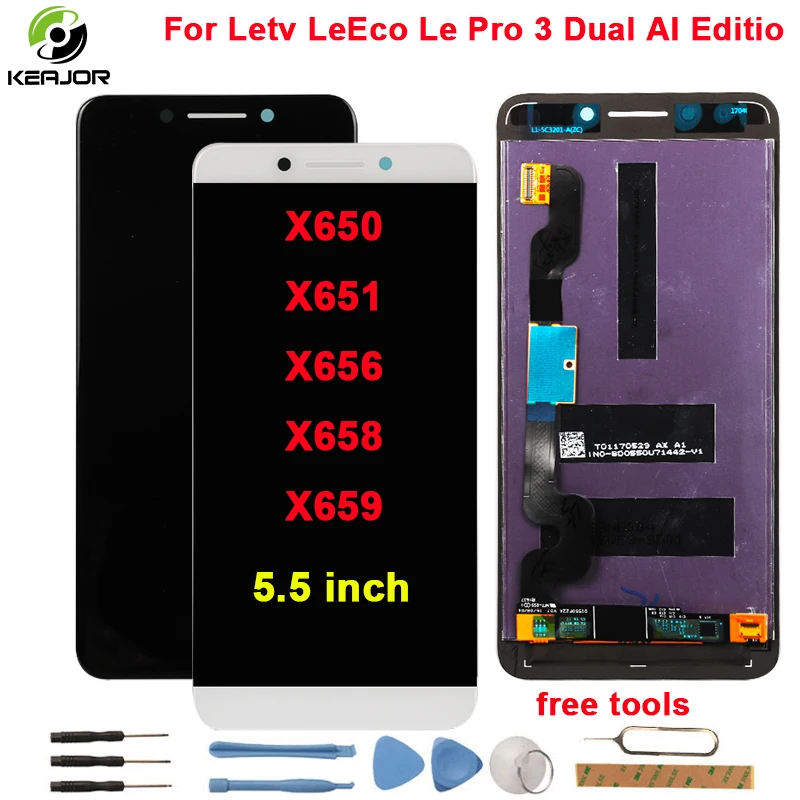 

Le Pro 3 X650 LCD Display+Touch Screen 1920X1080 FHD Glass Panel For Letv LeEco Le Pro 3 Dual AI Editio X651 X656 X658 X659 5.5