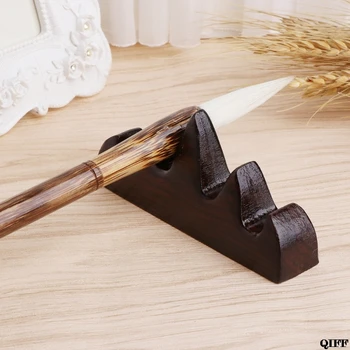 

Drop Ship&Wholesale Vintage Wooden Brush Rest Stand Chinese Calligraphy Pen Rack Holder APR29