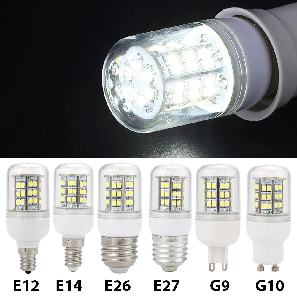 

E12 E14 E26 E27 G9 GU10 220V 7W Corn SMD LED Bulb 500LM Home Light Pure White