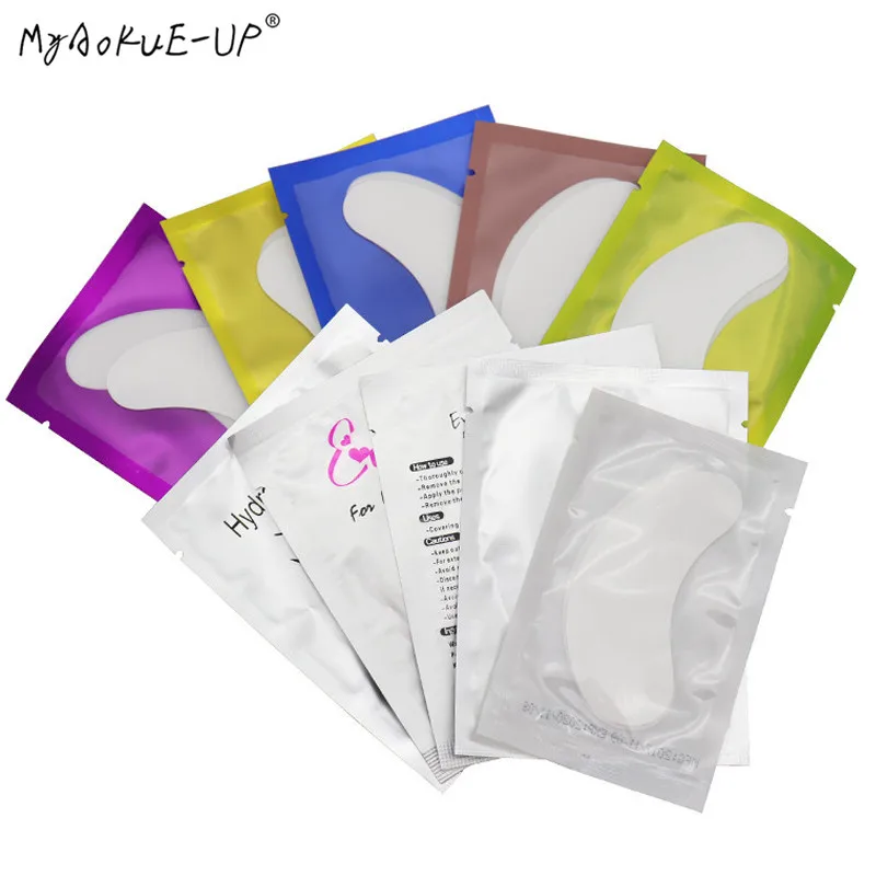 

HOT 50 Pairs Gel Eye Pads Eyelashes Paper Patches Lashes Patches Tips Sticker Wraps Eyelash Extension Makeup Tools