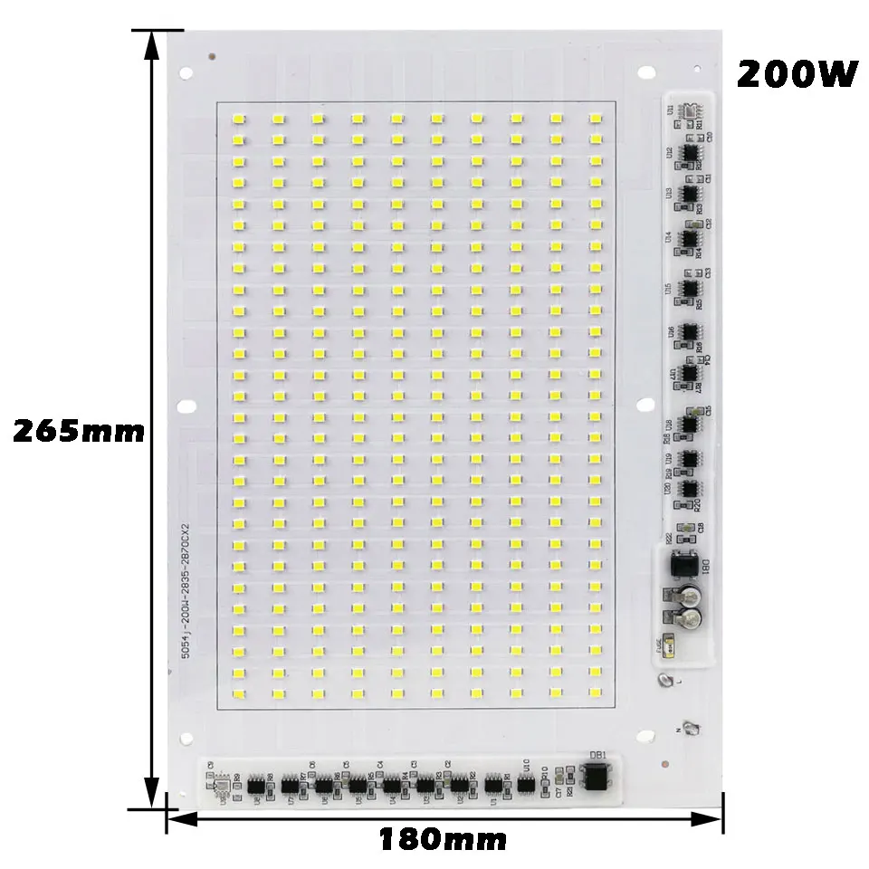 2 шт прожектор источника Smart IC 220 V 10 W 20 W 30 W 50 W 100 W 150 W 200 W SMD2835 УДАРА светодиодный лампы для DIY открытый прожектор - Испускаемый цвет: 200W